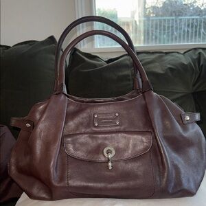 VINTAGE KATE SPADE BROWN LEATHER PURSE